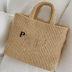 Trójkąt rafia prad słomiana kopertówka torby plażowe pod pachami damska moda męska pochette torebki luksusowe torby na ramię projektant zapinana na małą chmurkę torba na ramię