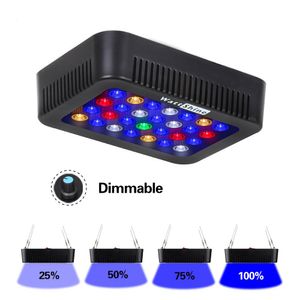 Beleuchtung Aquarium Aquarium Led-Beleuchtung 140W Dimmer Lampe Fischglas Aquarium Licht Marine Korallen Lichter Dimmbare Lampe Hohe Helligkeit