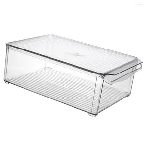 Storage Bottles 1Pc Household Refrigerator Crisper Fridge Organization Transparent Fruit Keeper Containers