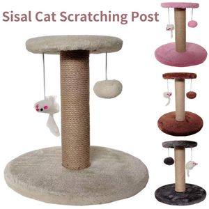 Scratchers Cat Scrating Post Cele Cat Climbing Frame Toy Sisal Chwytanie tablicy wielofunkcyjnej produkty dla zwierząt domowych Sisal Catnip Scratch Post zabawka