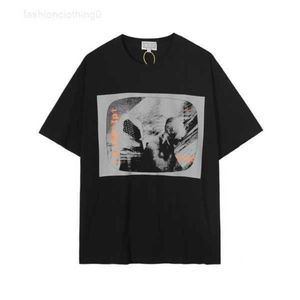 Koszulki męskie duże 2022SS T Shirt Mężczyźni Kobiety w stylu letnim moda zabytkowe top tee krótkie rękawy35eo
