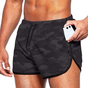 Men's Shorts 2022 Camo Running Shorts Men Summer Sportwear Gym Fitness Shorts Quick Dry Workout Shorts Training Jogging Sports Short Pants Z0503