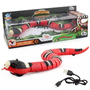 Spielzeug HEISS!!! Smart Sensing Snake Cat Toys Elektrisches interaktives Spielzeug für Katzen USB-Aufladung Katzenzubehör für Haustierhunde Spielspielzeug