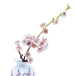 Decorative Flowers 1pc Artificial Flower Lifelike Plum Blossom Fake Po Prop Home Decor Accessories For Wedding Party Pography Props