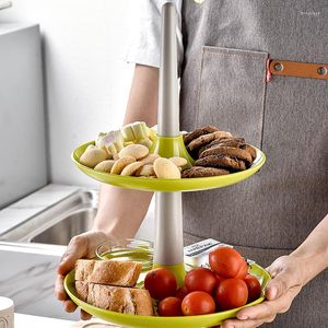 Förvaringsflaskor Holiday Party Decor 2 Tier Cupcake Stand Tabellery Fruit Candy Display Tower Cookie Tray Holder For Tea Supplies