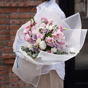 Present Wrap 20st Diy Craft Kraft Paper Creative Bouquet Packaging Baby visas för blommor Box Wedding Favors Bags Party Supplies-30Gift Wrapgif