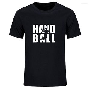 Men's T Shirts Handball Girl Cartoon Letter Print Men T-Shirt Summer Funny Husband Gift Short Sleeve Tshirt Tops For Male