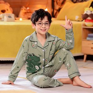 Пижама прибытие осени дети пижама набор детская милая хлопковая одежда для сна, мальчики ночной одежды, мальчики, набор детей 230503