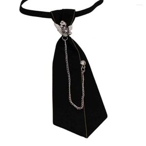 Bow Ties Modaya uygun erkek okul kravat Anti-Finkle Anti-Bağlantı Yok Geniş Yıkanabilir Yakası Tekdüzen Kravat Eşleştirme Giysileri