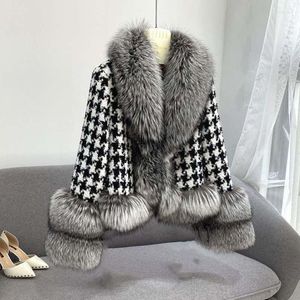 Women's Wool Female Coat Casual Fur Collar Short Women Woolen Jacket Winter Temperament Fashion High-Quality NBH588