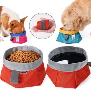 Feeding Portable Folding Food Bowls And Drinkers For Dogs Cats Traveling Pet Animals Dog Camping Outdoor Accessories Articles Supplies