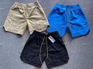 Men's Shorts Multiple Pockets Cargo Shorts Men Women Embroidered Drstring Breeches Inside Tag J230503