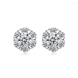 Stud Earrings Fashion Snow Dance Female Trend Snowflake Silver-plated Temperament