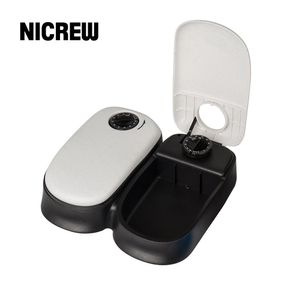 Karmienie Nicrew Pet Dog Timing Automatic Feeder for Cats Dogs Pet Suche żywność Dozownik naczynia miska psa miska miska duża pojemność dozownik