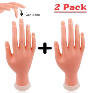Nail Practice Display Practice Hand For Manicure False Nail Hand Training Model Flexible Movable Prosthetic Soft Fake Nail Printer Can Bend Nails Tool 230428