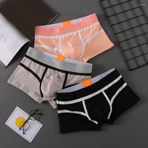 Underbyxor män underkläderboxare shorts underkläder bekväma andningsbara u konvex påse högkvalitativa sportbriefs