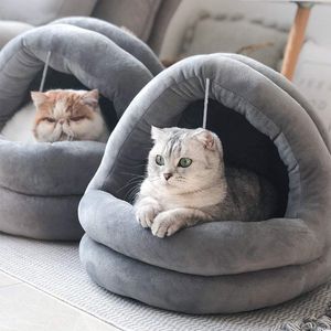 Träger Süßes Katzenbett Warmer Haustierkorb Gemütliches Kätzchenliegekissen Katzenhauszelt Sehr weiche kleine Hundemattentasche für Höhlenkatzenbetten im Innenbereich