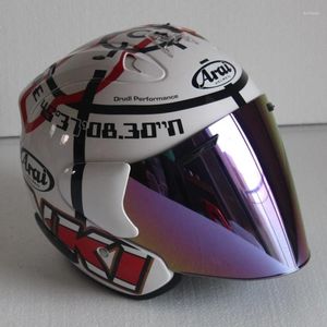 Motorcykelhjälmar hjälm halv öppen ansikte män kvinnor casco vintage skoter jet retro pare moto cascos capacete