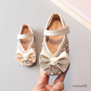 Sandaler Spring Baby Leather Fashion Sequins Princess Kid Girl Party Shoes