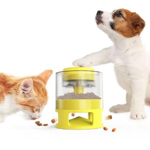 Matning av husdjursmatare levererar långsam matare hundskål rolig interaktiv matare katthundar matare pussel träningsenhet matare