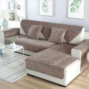 Stol täcker förtjockar flanell soffa täcker husdjur barnmatta handduk anti glidskydd slipcovers borttagbar filt housse de canape 230503