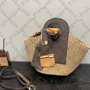 Pembe sugao tote omuz çantaları kova çanta çanta lüks tasarımcı hasır Sebze sepeti cep kadın moda çanta en kaliteli alışveriş çantası çanta wxz-230417-140