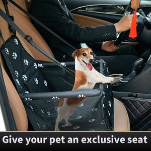 Carriers Pet Car Booster Seat Travel Carrier Cage Oxford Folding Soft Washable Travel Bags for Dogs Cats or Small Pet Dog Car Seat Cover