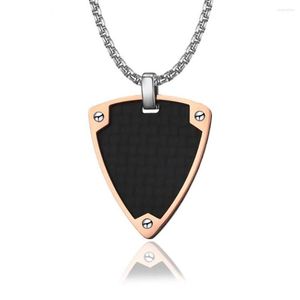 Pendant Necklaces Guitar Pick Necklace With Music Note Jewelry For Lover Men And Women