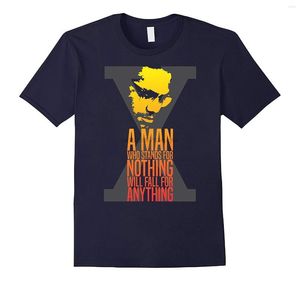 Men's T Shirts Men Shirt Malcolm X Quotes T-Shirt-RT Women Tshirts