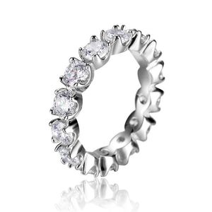 خواتم الزفاف 925 Silver Genuine D Color Moissanite Ring Exclude Cut Pass Test Diamond Test Moissanite Engagement Xuping Rings for Women