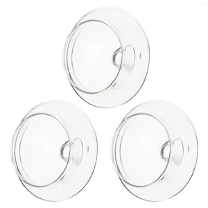 Dinnerware Sets 3pcs Replaceable Glass Cup Cover Teapot Strainers Tea Filter Lids For Office Gift Home Room