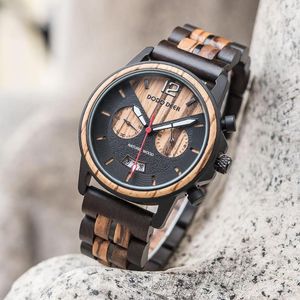 Нарученные часы Dodo Dode Wood for Man Quartz Stop Watch таймер хронограф мужской показ