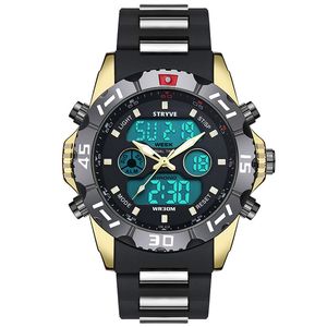 Fashion Sport Super Cool Мужские кварцевые цифровые часы Мужские спортивные часы HPOLW Luxury Brand LED Военные водонепроницаемые наручные часы CJ191217