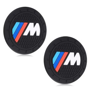 2.75 inch M Line Car Interior Accessories Anti Slip Cup Mats for BMW 1 3 5 7 Series F30 F35 320li 316i X1 X3 X4 X5 X6