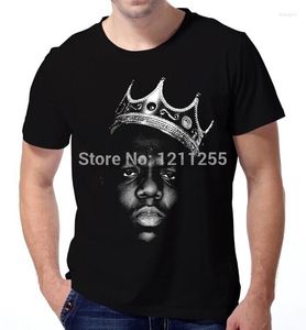 As camisetas masculinas rei biggie small The Notorious B.I.G. Big Poppa Hip Hop Music Men Men Algodão Tamanho da camiseta personalizado S-3xl