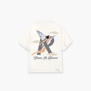 23ss Sommer Männer Baumwolle T-Shirt Storm Print T-Shirt Europa Mode Straße Casual Unisex T-Shirt 7 Farben