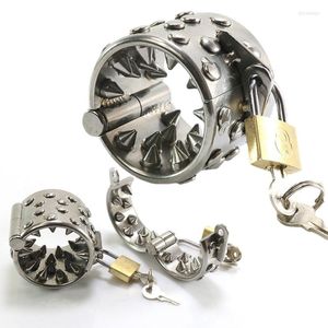 Gymkläder Män Chasitity Cage Rings underkläder med Lock Key Lingerie 304 Rostfritt stål Kroppsmuskelövningsverktyg för vuxna tillbehör