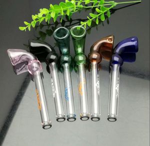 Smoking Pipes Aeecssories Glass Hookahs Bongs The latest color curved dolphin printed glass pipe