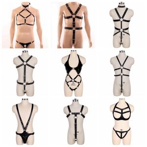 Belts Punk Fancy Clothing Accessories Sex Cosplay Costumes Sexy Women Mature Men Gentleman Adjustable Leather Body Chest Harness BeltBelts