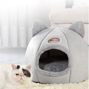 猫のベッドペットベッド洞窟家用マット製品ペットホームアクセサリーパニエポールチャット猫