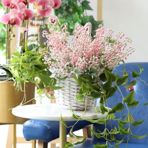 Dekoratif Çiçekler Akasya Fasulyesi Plastik Yapay Şube Ev Partisi Dekorasyon Süslemesi Çiçek Düzenleme Aksesuarları