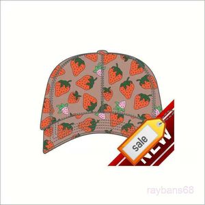 Quality 23ss Strawberry Baseball Caps Man's Cotton Cactus Classic Letter Ball Summer Women Sun Hats Outdoor Adjustable Snapback Cap1333222