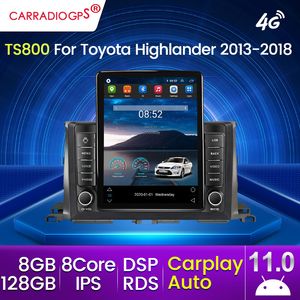 9.5inch TeslaScreen Android Car dvd Radio Video Player For Toyota Highlander 3 XU50 2013-2018 GPS Navigation Head Unit Plug And Play