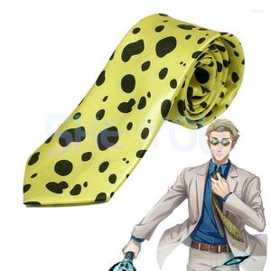 Party Supplies Anime Jujutsu Kaisen Kento Nanami Necktie Polyester Silk 7cm Casual Men Ties Cosplay Accessories