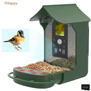 Other Bird Supplies Solar Smart Feeder with Camera 1080HD Night Vision AI Recognition Species Connection Auto Capture 230503