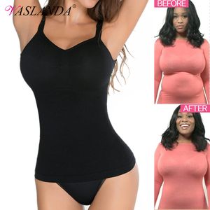 Shapers Women Women Shapewear Camisoles Treinador da cintura Body Shaper Tummy Control Tank Tops Compressão sub -camisetas emagrecem camisola 230504