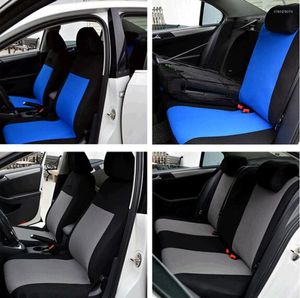 Car Seat Covers Set Universal Fit Most Cars With Tire Track Detail Styling Protector For Logan