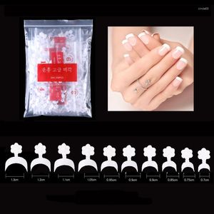 False Nails 500 PCS French Nail Tips 10 Storlekar Vit UV Gel Acrylic Art Professional Salon Tools Kits