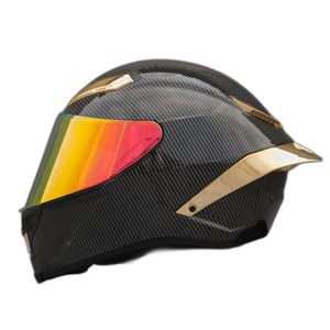 Professional Full Face motorcycle helmets nearby with High Strength ABS for Racing and Rally Riding - Carbon Fiber Color Capacete