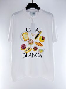 Top da marca masculina branca camiseta moda de pão de pão design de tamanho de luxo tshirt de designer de luxo